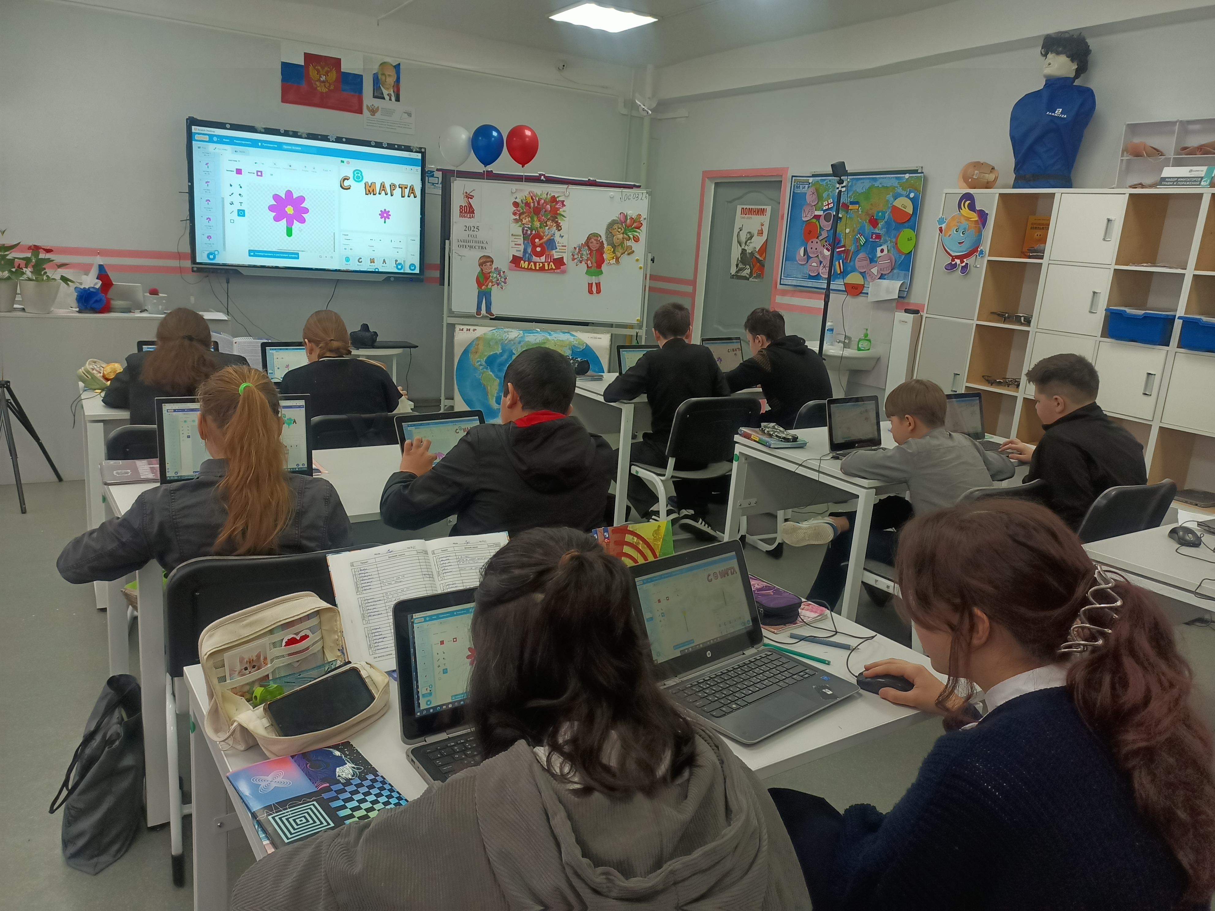 Мастер-класс Scratch &amp;quot;С 8 Марта&amp;quot;.